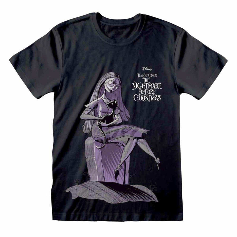 Disney The Nightmare Before Christmas - SallyCat Herren T-Shirt - Schwarz